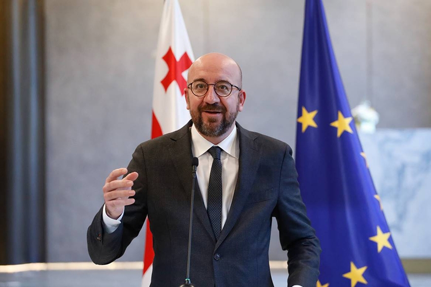 „დავინახე დაპირისპირებულ მხარეებს შორის პოლიტიკური შეთანხმების მიღწევის შუამავლობის შესაძლებლობა“ - მიშელი საქართველოზე