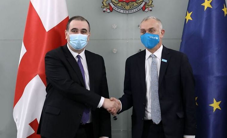 მიხეილ ჩხენკელმა UNICEF-ის წარმომადგენლებთან ერთობლივი პროექტები და სამომავლო გეგმები განიხილა