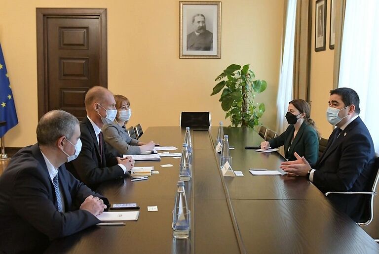 შალვა პაპუაშვილი UNDP-ის მუდმივ წარმომადგენელ ნიკ ბერესფორდს შეხვდა