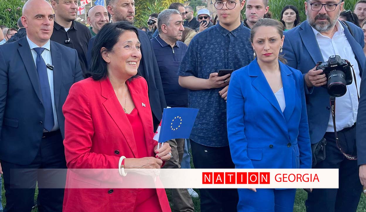 "მე არ დავდივარ პოლიტიკურ შეხვედრებზე" - ზურაბიშვილი 20 ივნისის აქციაზე
