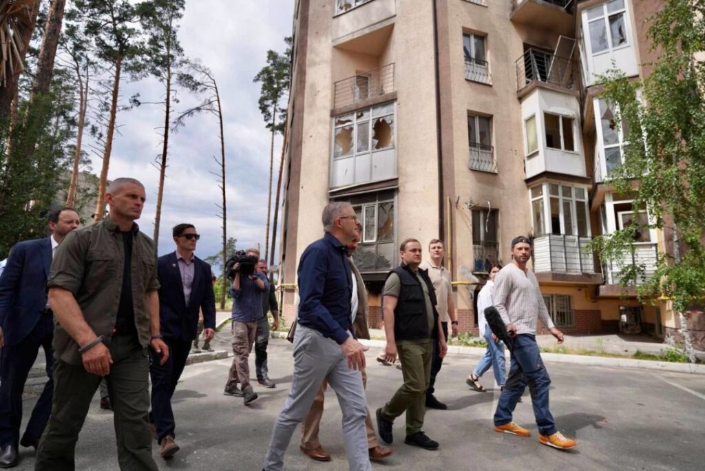ავსტრალიის პრემიერმა ბუჩა, ირპინი და ჰოსტომელი მოინახულა