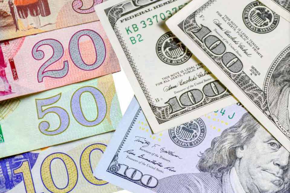 ვალუტის კურსი 8 თებერვლისთვის - 1 დოლარი - 2.6459 ლარი, 1 ევრო - 2.8364 ლარი