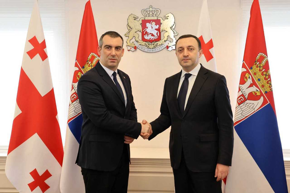 ირაკლი ღარიბაშვილი სერბეთის ეროვნული ასამბლეის სპიკერს შეხვდა