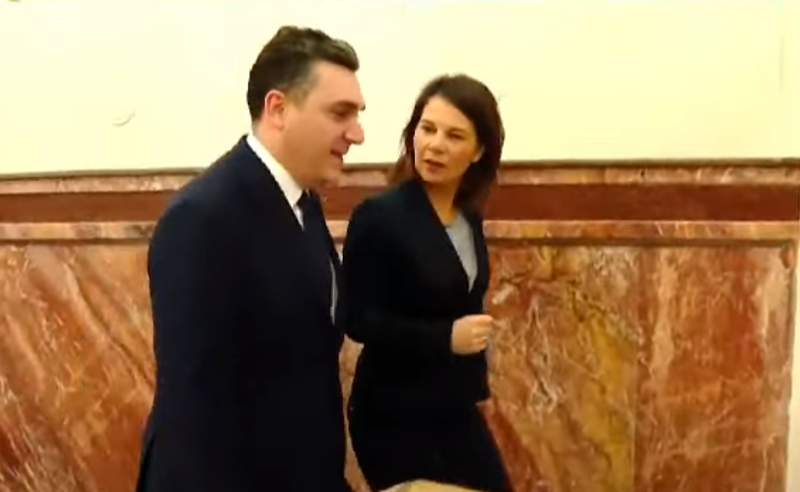 ანალენა ბერბოკი ილია დარჩიაშვილს ხვდება - რა გზავნილებით ჩამოვიდა გერმანელი დიპლომატი