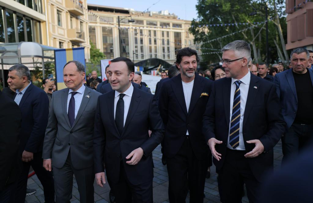 ირაკლი ღარიბაშვილი ორბელიანის მოედანზე ევროპის დღეებისადმი მიძღვნილ ღონისძიებას დაესწრო