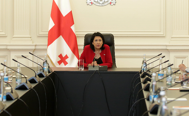 პრეზიდენტის საგანგებო შეხვედრები ევროკავშირის, დიდი ბრიტანეთისა და აშშ-ის ელჩებთან