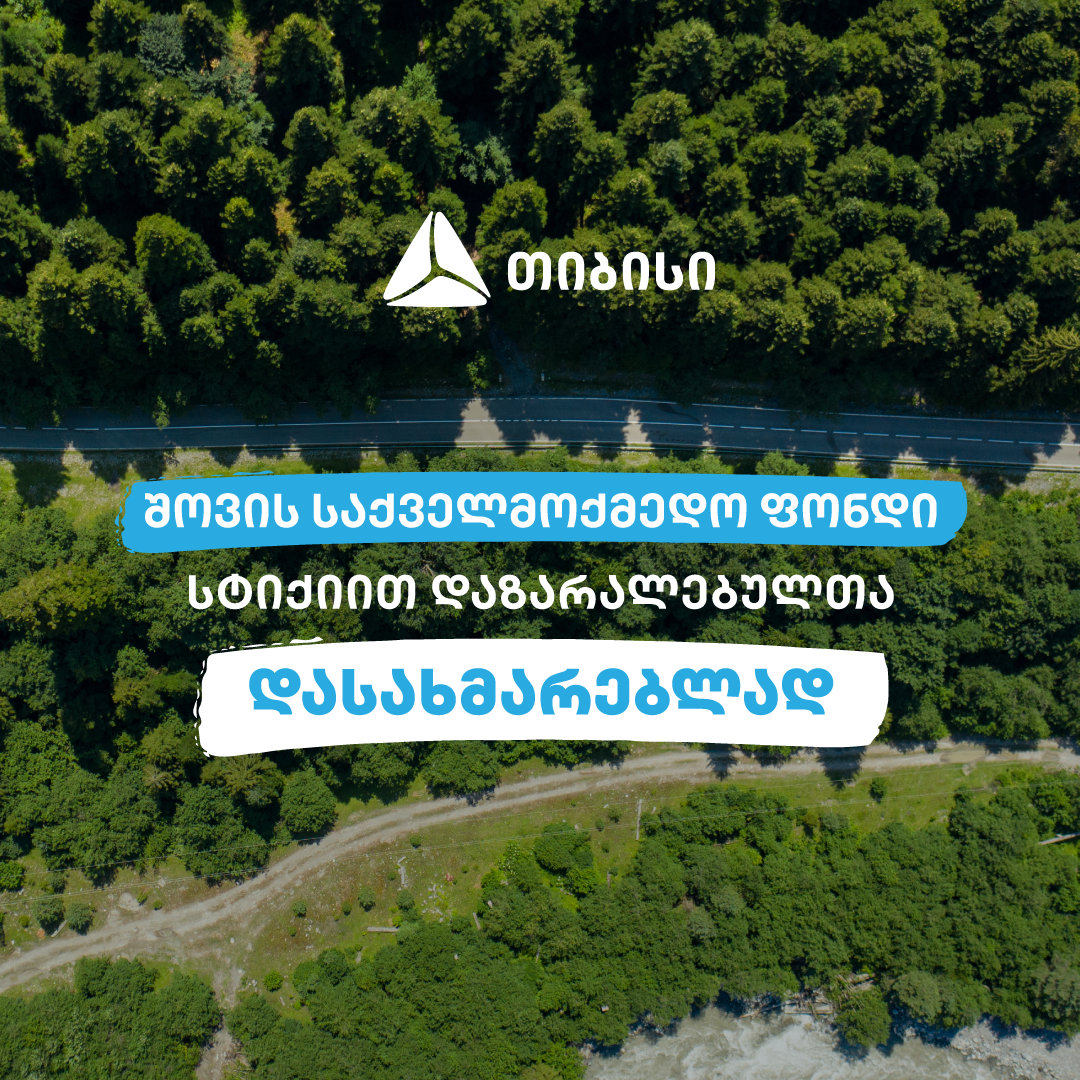 თიბისიში შექმნილი შოვის საქველმოქმედო ფონდი სტიქიით დაზარალებულთა მხარდასაჭერად